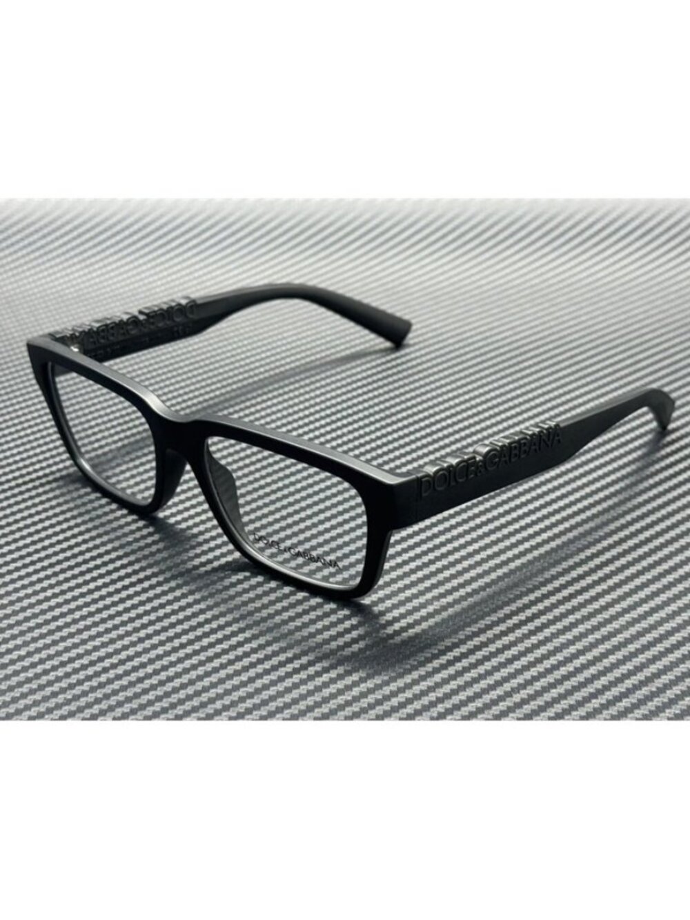 New Dolce & Gabbana Men Matte Black Eyeglasses 55-17-145